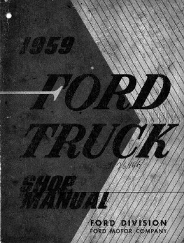 1959 Ford Truck Repair Manual