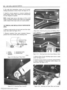 1971 Opel 1900 & GT Car Service Manual