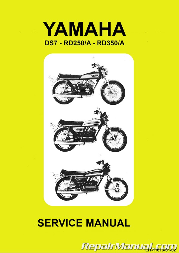 Yamaha CycleServ Shop Manual RD250 RD350 1973-1974-1975 DS7 R5F 1971-1972 Book 