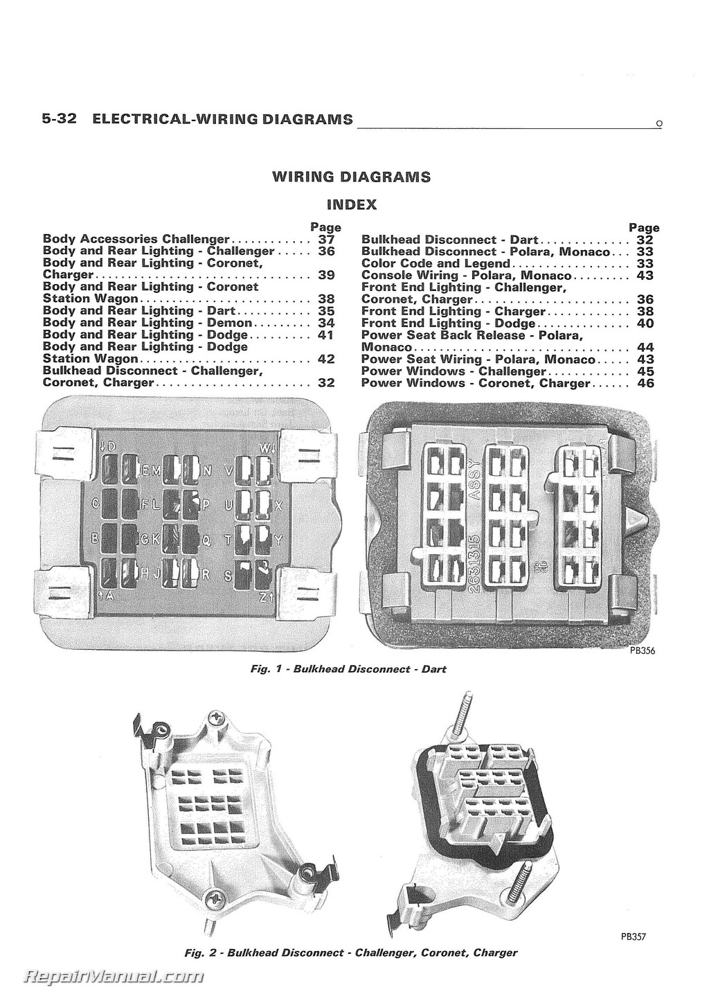 1973 Dodge Challenger Wiring Harness from www.repairmanual.com