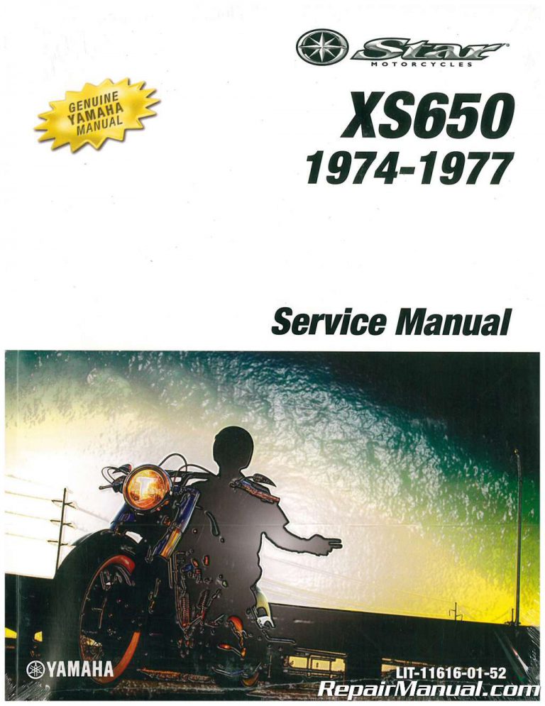 19741977 Yamaha XS650 Motorcycle Service Manual