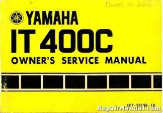 1976 Yamaha IT400C Motorcycle Factory Owners Service Manual