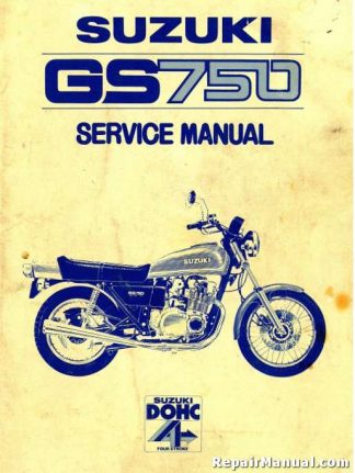 1977-1978 Suzuki GS750 Motorcycle Factory Repair Service Manual