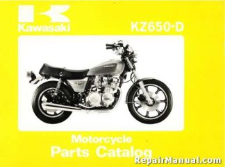 1978 Kawasaki KZ650D1 D1A Factory Parts Manual