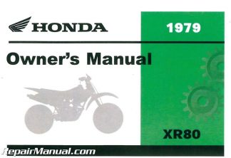 1999 HONDA XR80R XR80 XR 80 FACTORY OEM GENUINE OWNERS OWNER'S MANUAL 