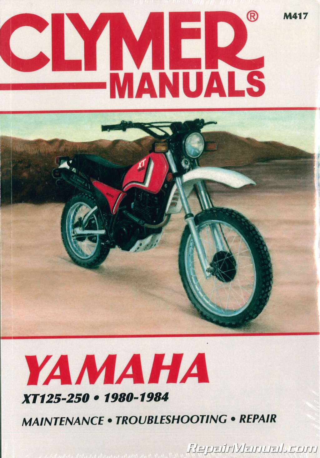 Yamaha XT125 12V 125XT XT 125 82 manuel atelier workshop service manual 1982 