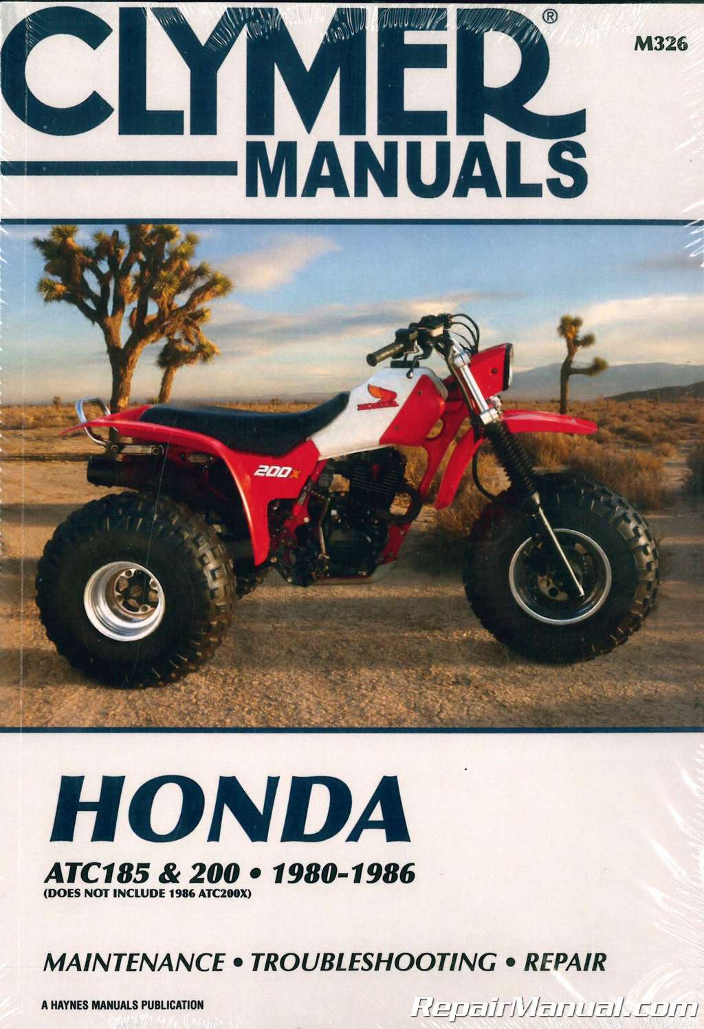 1982-1983 Honda ATC200E Big Red ATC 200 E Service Manual Shop Manual OEM 6195850 