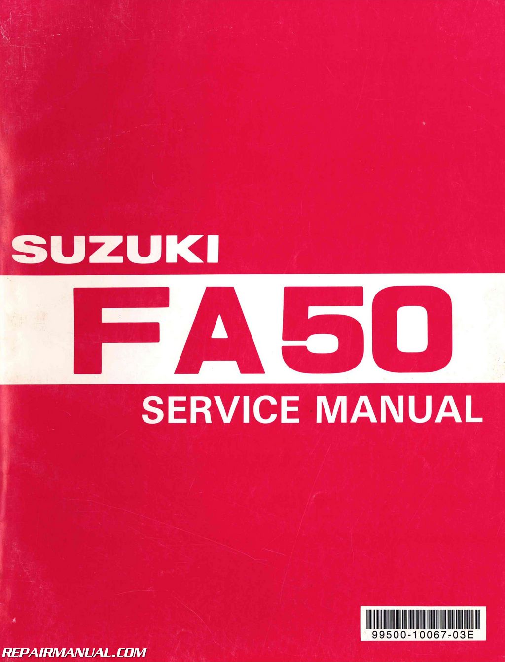 Suzuki FA50 Shuttle Service Manual 81  87 Moped Scooter 