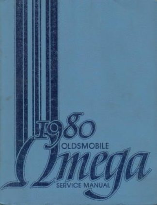 Oldsmobile Omega Service Manual 1980 Used