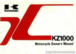 1982 Kawasaki KZ1000J2 Sports Motorcycle Owners Manual