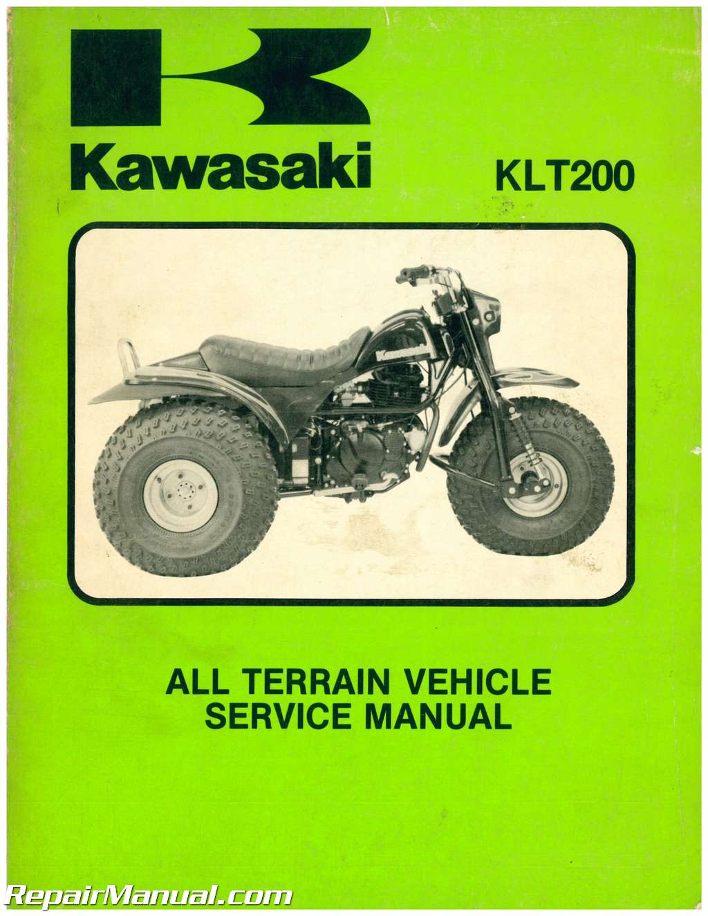 1983 Kawasaki KLT200 ATC Three Wheeler Service Manual