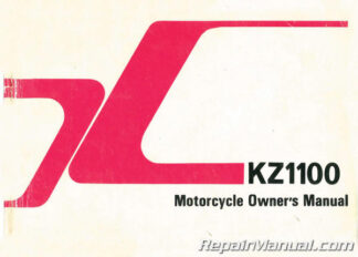 1983 Kawasaki KZ1100A3 Motorcycle Owners Manual