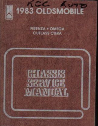 Used 1983 Oldsmobile Firenza Omega and Cutlass Ciera Factory Service Manual