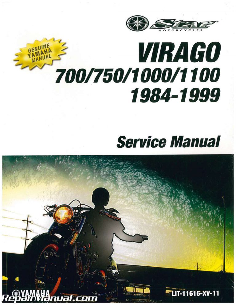 1984-1999 Yamaha XV700 750 1000 1100 Virago Motorcycle Service Manual