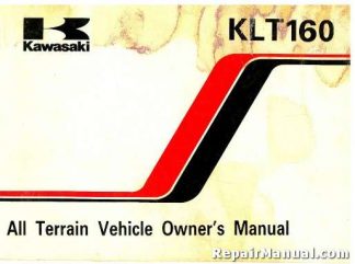 1985 Kawasaki KLT160-A1 ATV Owners Manual