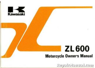 1986 Kawasaki ZL600-A1 Motorcycle Factory Owners Manual