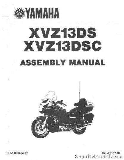 1986 Yamaha XVZ13S DS Venture Royale Assembly Manual