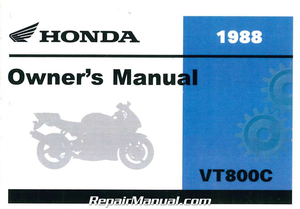 Honda VT800C 1988 Shadow 800 Parts List Motorcycle Manual 