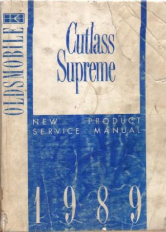Used 1989 Cutlass Supreme New Product Service Manual