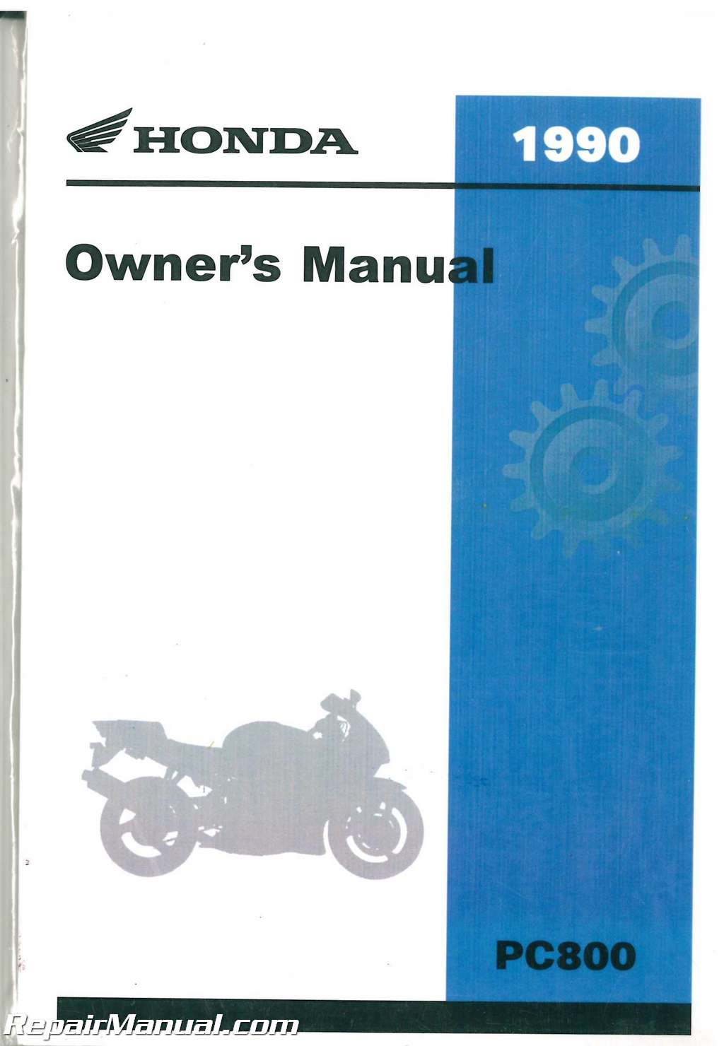 1990 Honda PC800 Pacific Coast Motorcycle Owners Manual