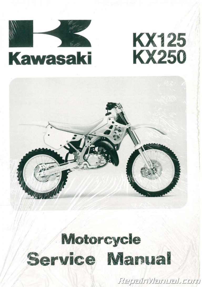 1990 – 1991 Kawasaki KX125H1 KX250H1 Service Manual