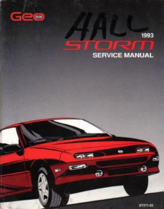 GEO Storm Service Manual 1993 Used