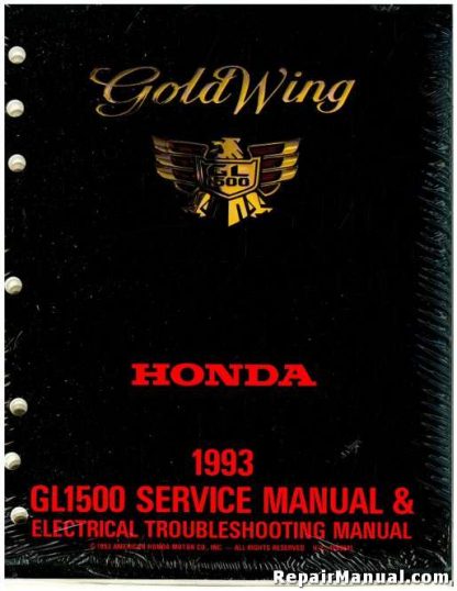 1993 Honda GL1500 Gold Wing Factory Service Electrical Troubleshooting Manual