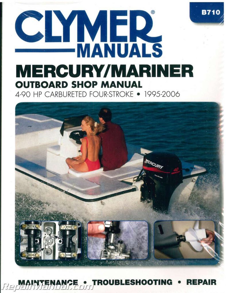 1995-2006 Mercury-Mariner 4-90hp Outboard Repair Manual by Clymer
