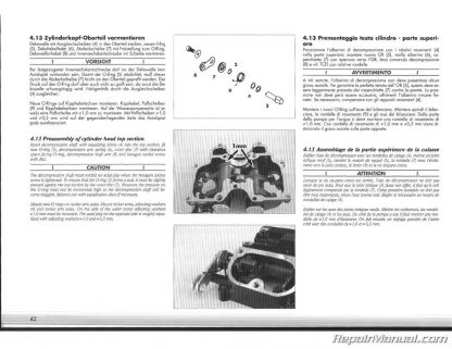 1995 KTM 400 620 LC4 Duke Engine Service Manual