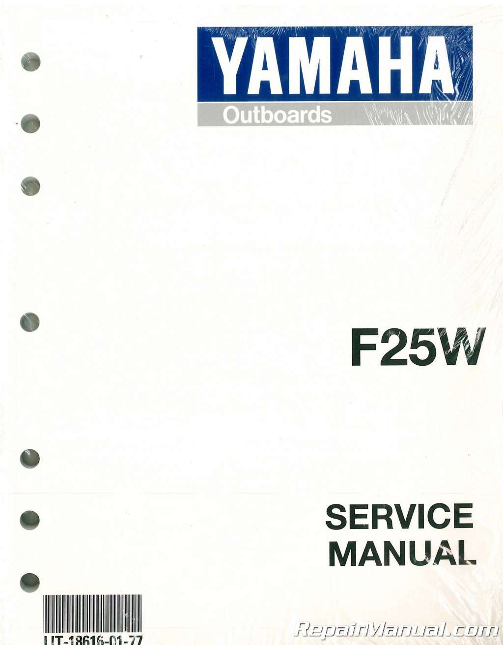 1998 Yamaha F25W Four Stroke Outboard Engine Service Manual