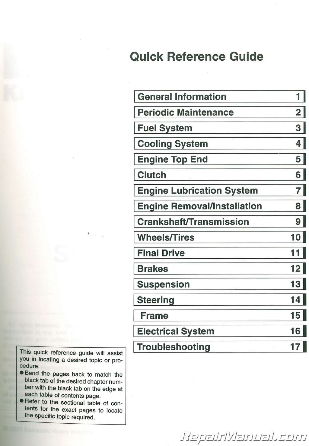 2002-2003 Kawasaki ZX-9R Service Manual