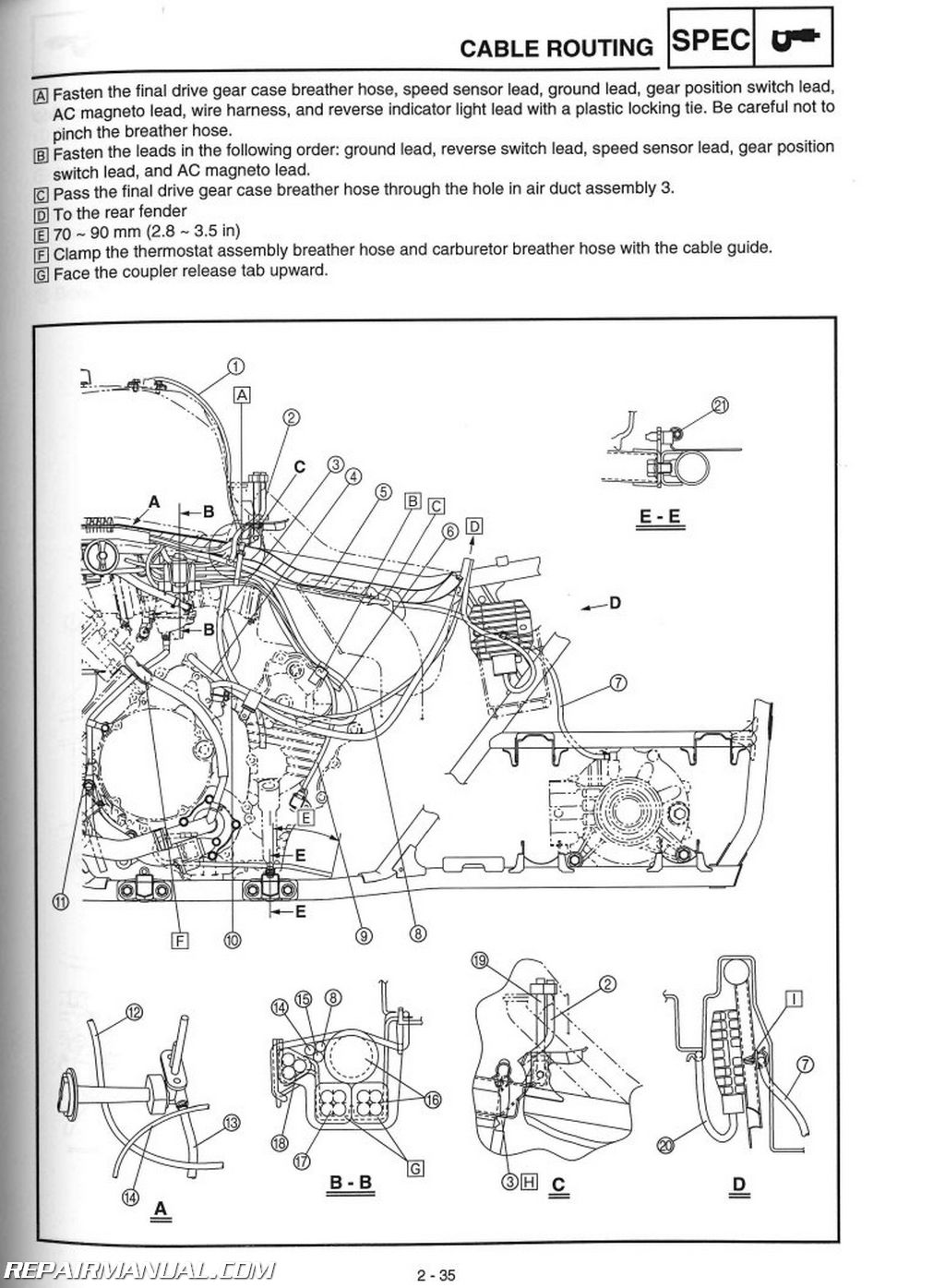 Yamaha Grizzly 660 Wiring Diagram from www.repairmanual.com