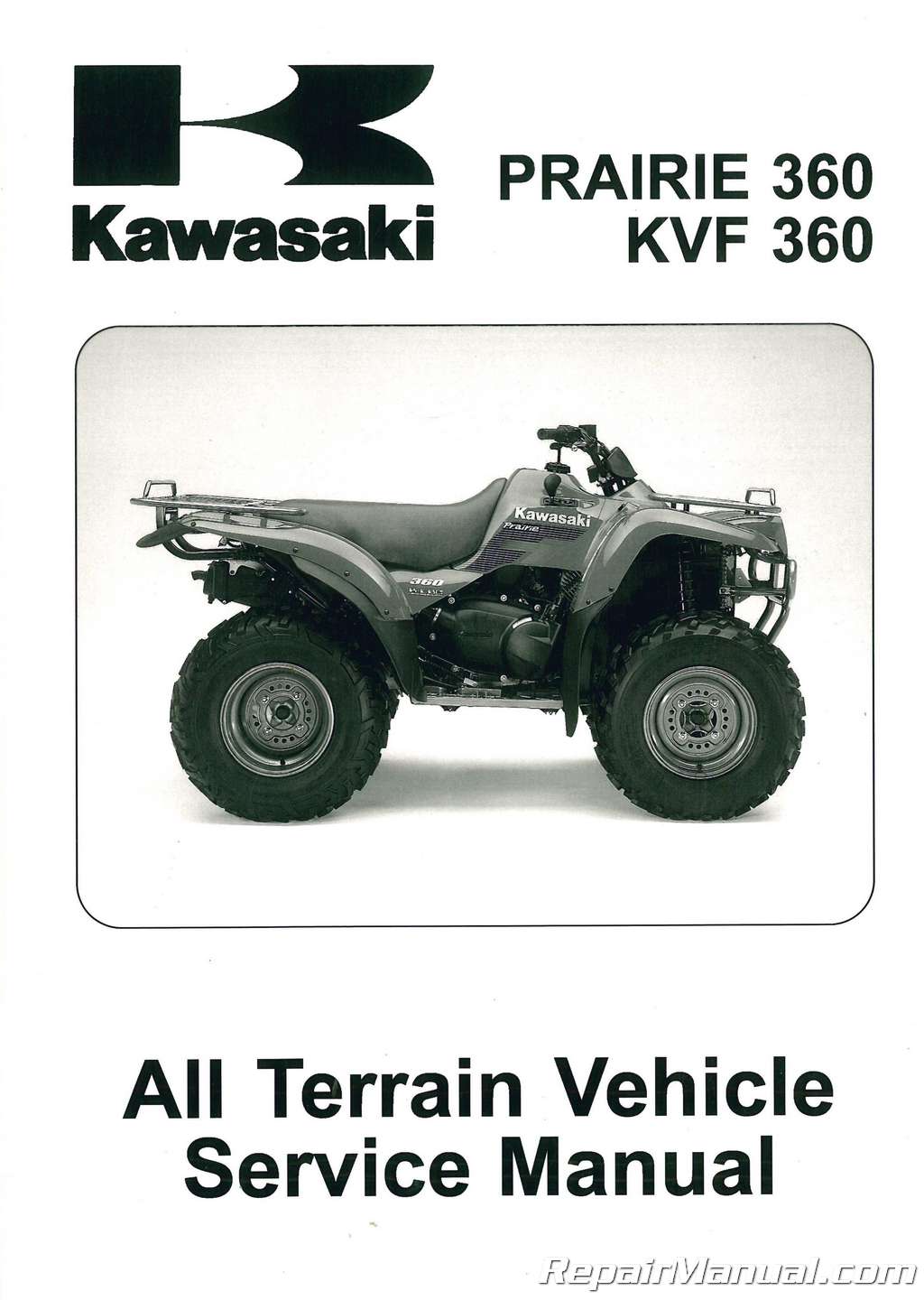 03 09 Kawasaki Kvf360b Prairie Atv Service Manual