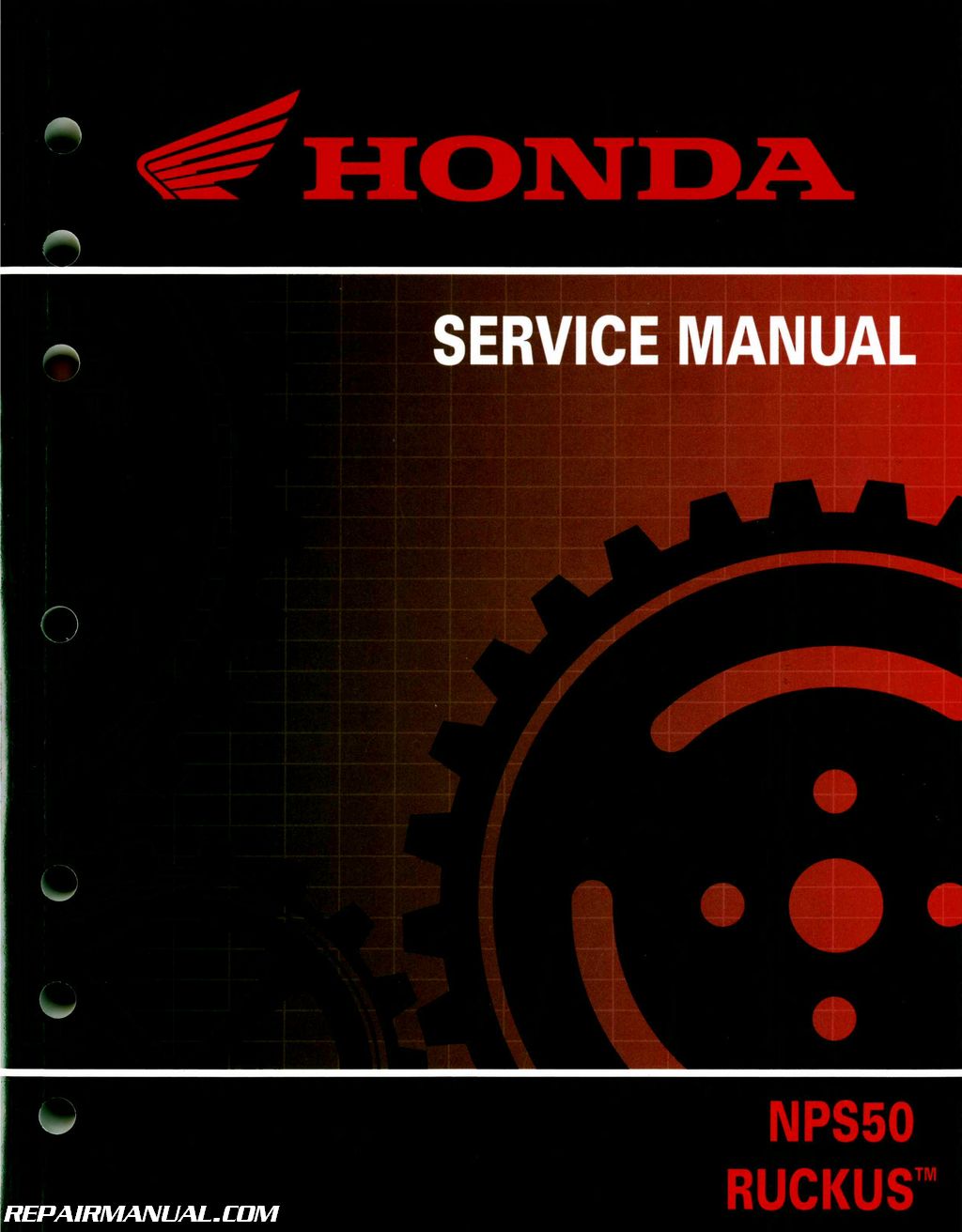 hår Rummet Charles Keasing 2003-2016 Honda NPS50 Ruckus Scooter Service Manual