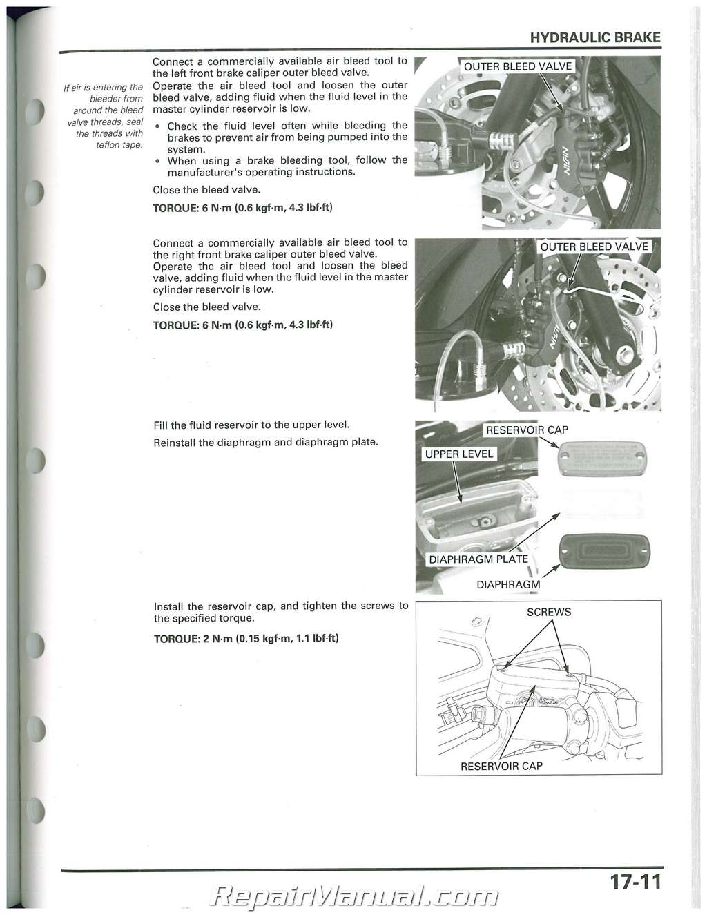 Honda 2013 ST1300/A Owner Manual 13 