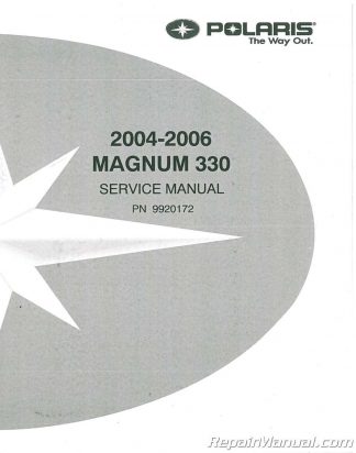 2004 2005 Polaris Magnum 330 Service Manual OEM on CD