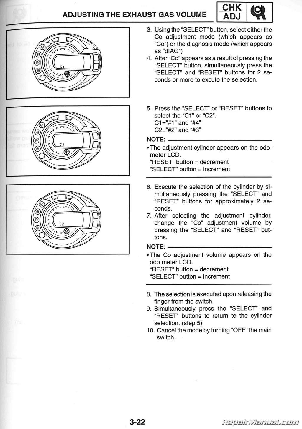 Repair service manual of yamaha fz 600