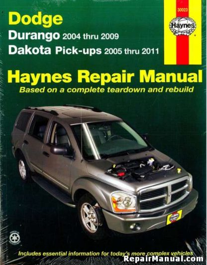 2004-2009 Dodge Durango 2005-2011 Dakota Truck Repair Manual