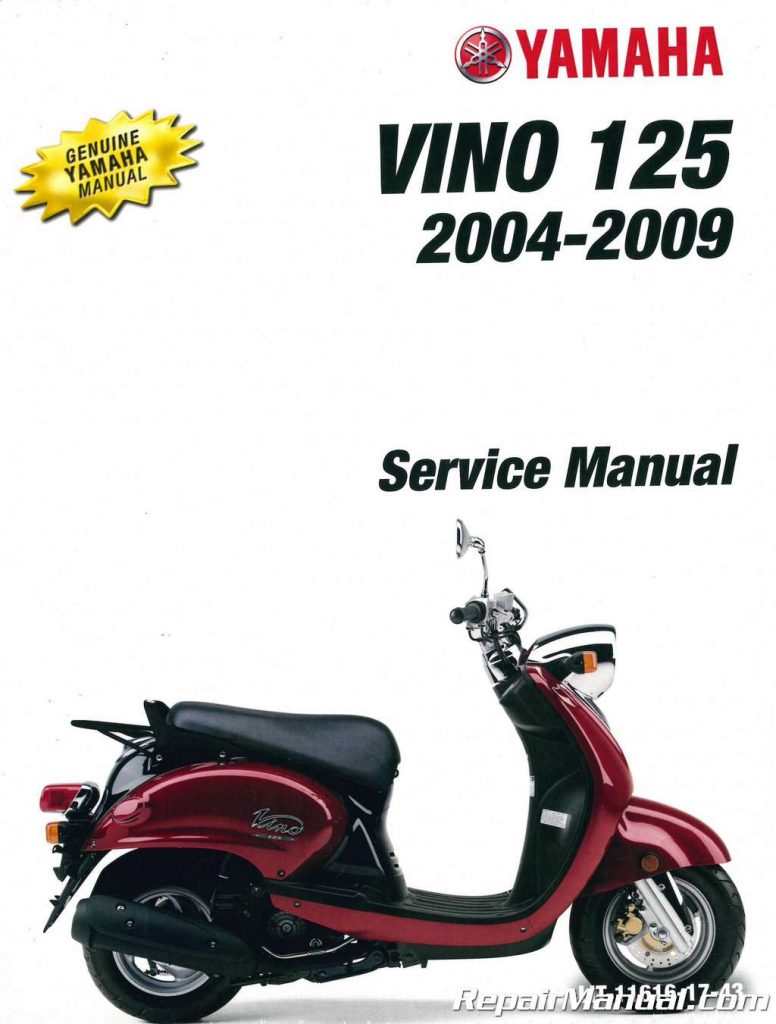 2004-2010 Yamaha YJ125 Vino 125 Scooter Service Manual