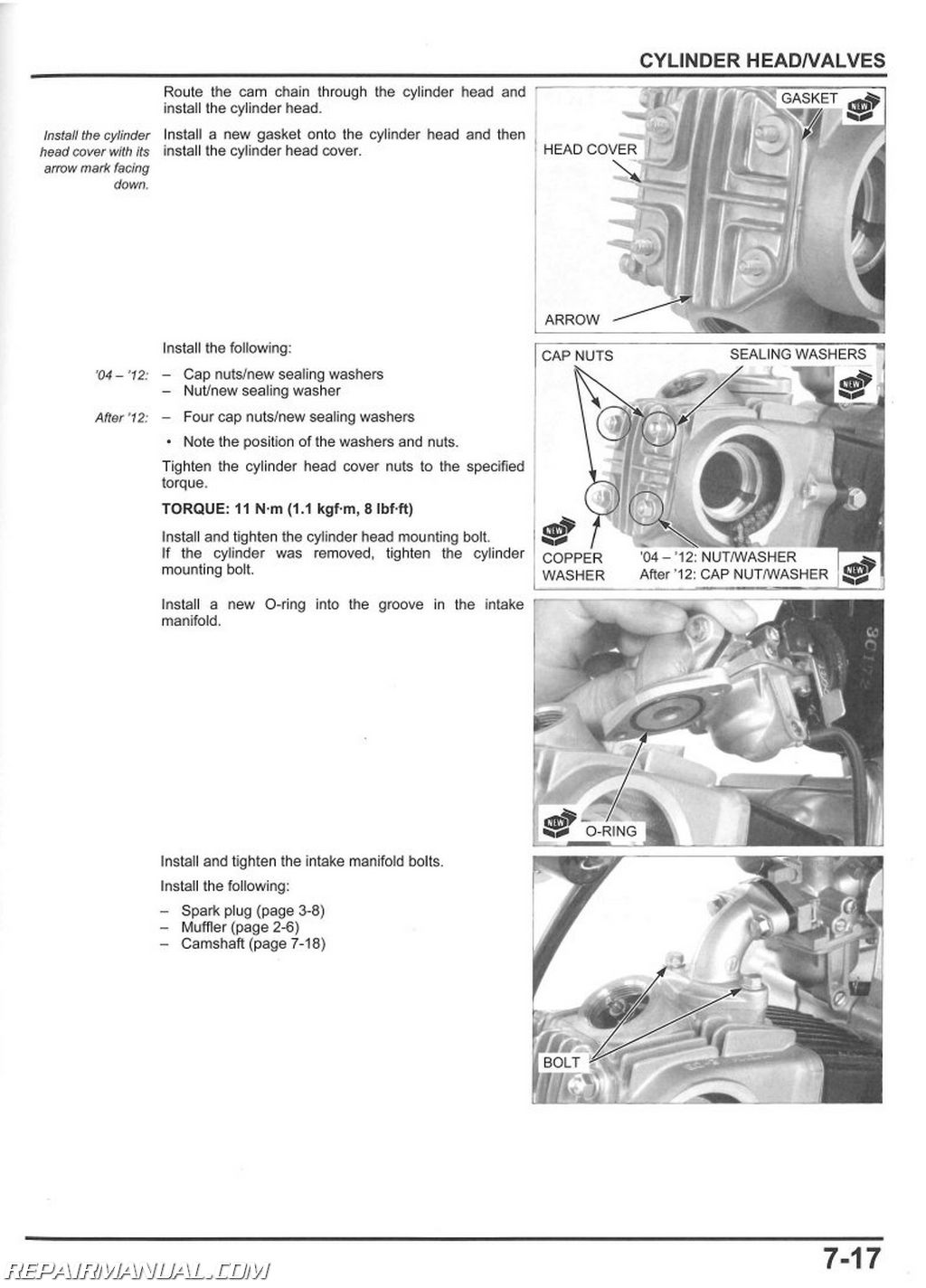 2004-2018 Honda CRF50F Motorcycle Service Manual crf50 kick start wiring diagram 