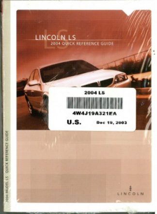 2004 Lincoln LS Owners Manual