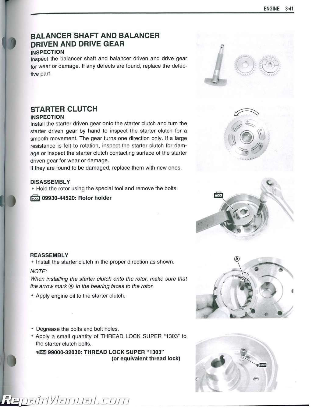 Heavy Duty Starter Clutch Gasket Gear for Suzuki 450 LT-R450 LT-R450Z 06~09