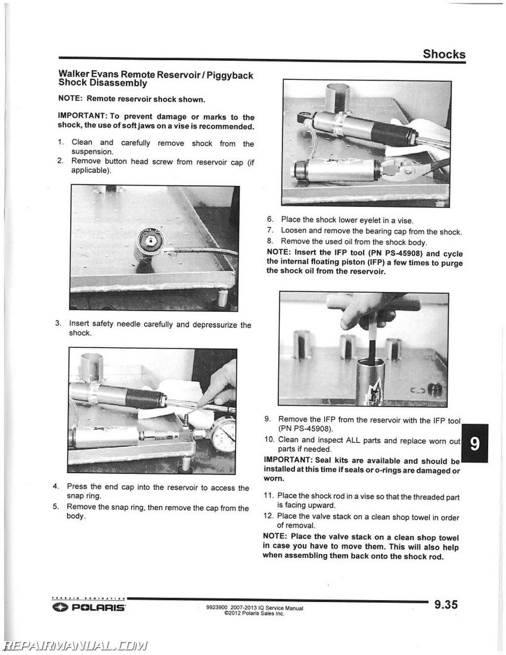 2009 polaris dragon 800 service manual