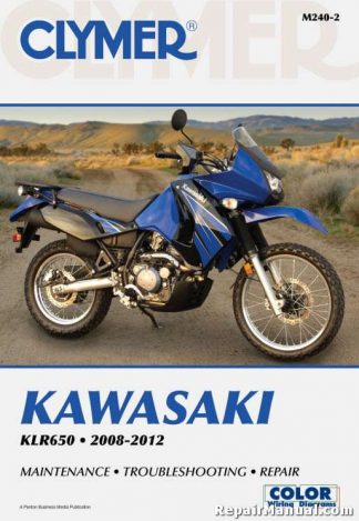 2008-2012 Kawasaki KLR650 KL650 Motorcycle Repair Manual by Clymer