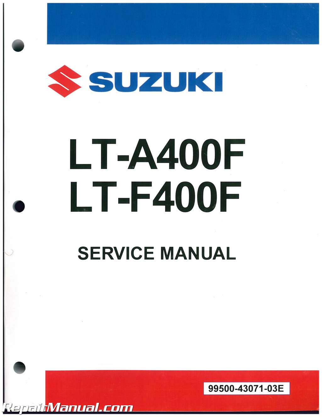 400F EIGER Service Repair Manual 2002-2007 Suzuki LT-A400 