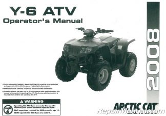 2008 Arctic Cat ATV DVX 50 Utility Factory Manual on CD 