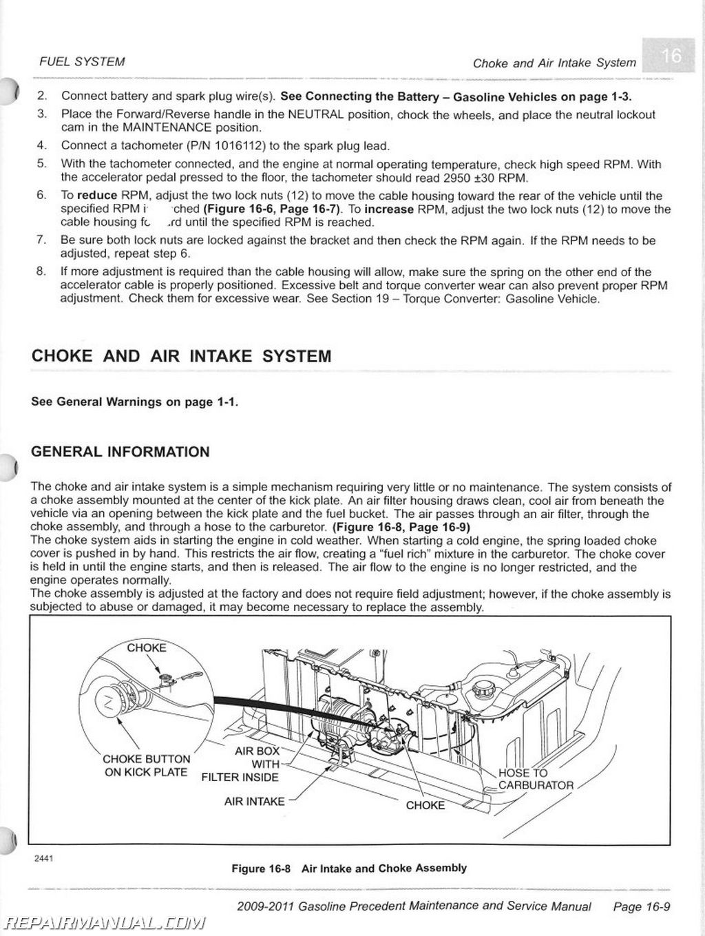 2009 Club Car Precedent Wiring Diagram from www.repairmanual.com