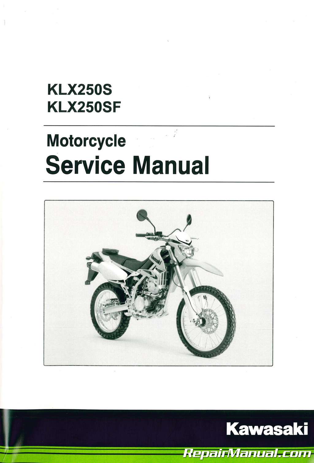 2009-2019 Kawasaki KLX250T Dual Sport Motorcycle Service Manual