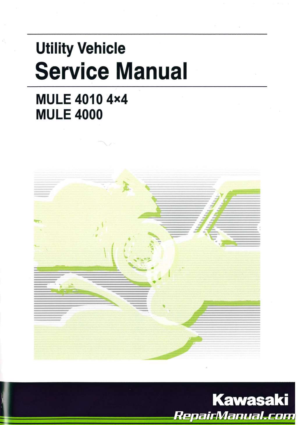 Kawasaki Mule 4000 4010 KAF620 KAF950 UTV Service Repair Shop Manual 2009-2020 