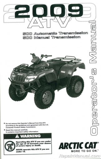 2004 Arctic Cat ATV Repair & Maintenance Manual PRO 250 400 500 TRV TBX 